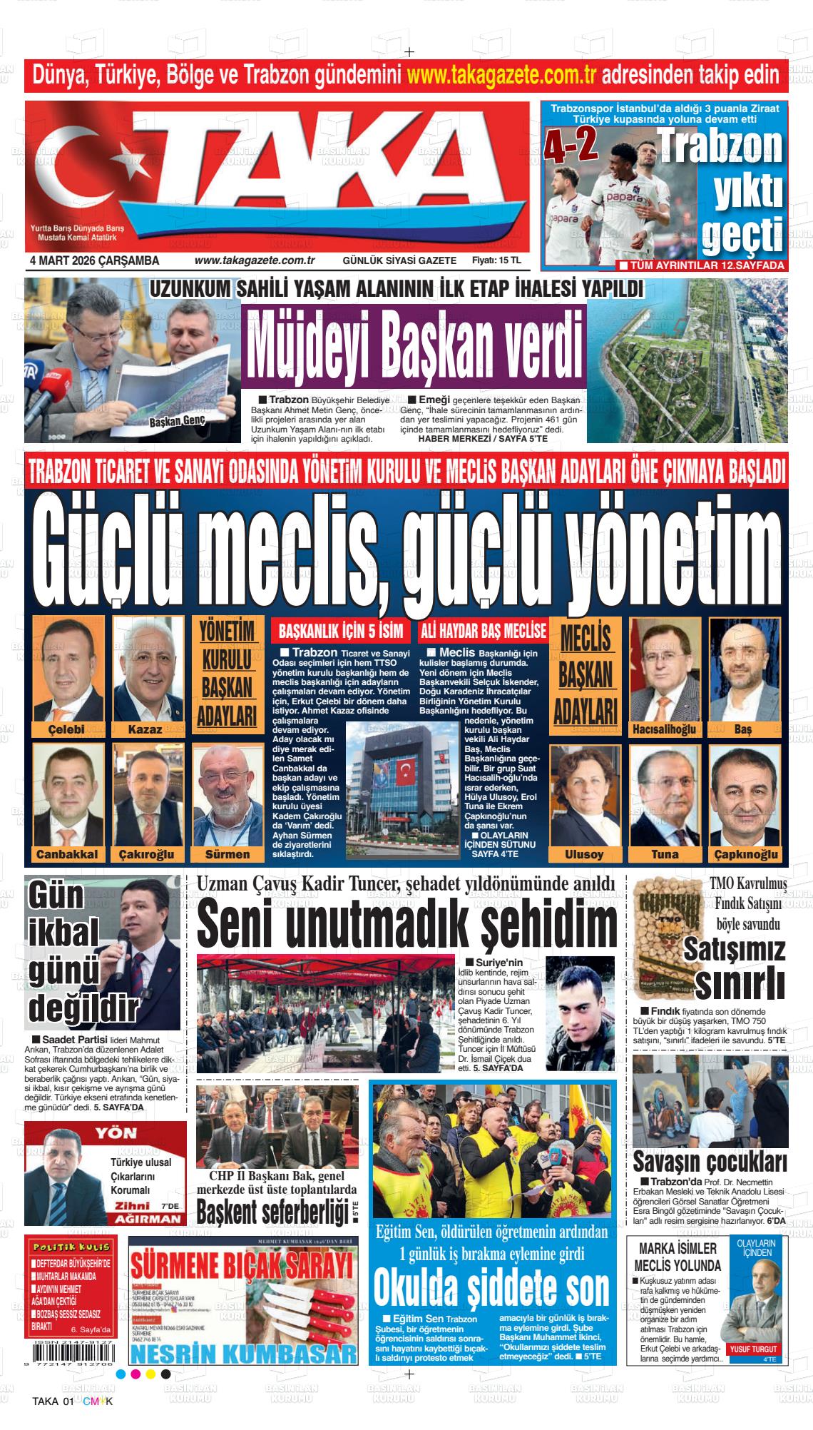 Trabzon Taka 04.03.2026