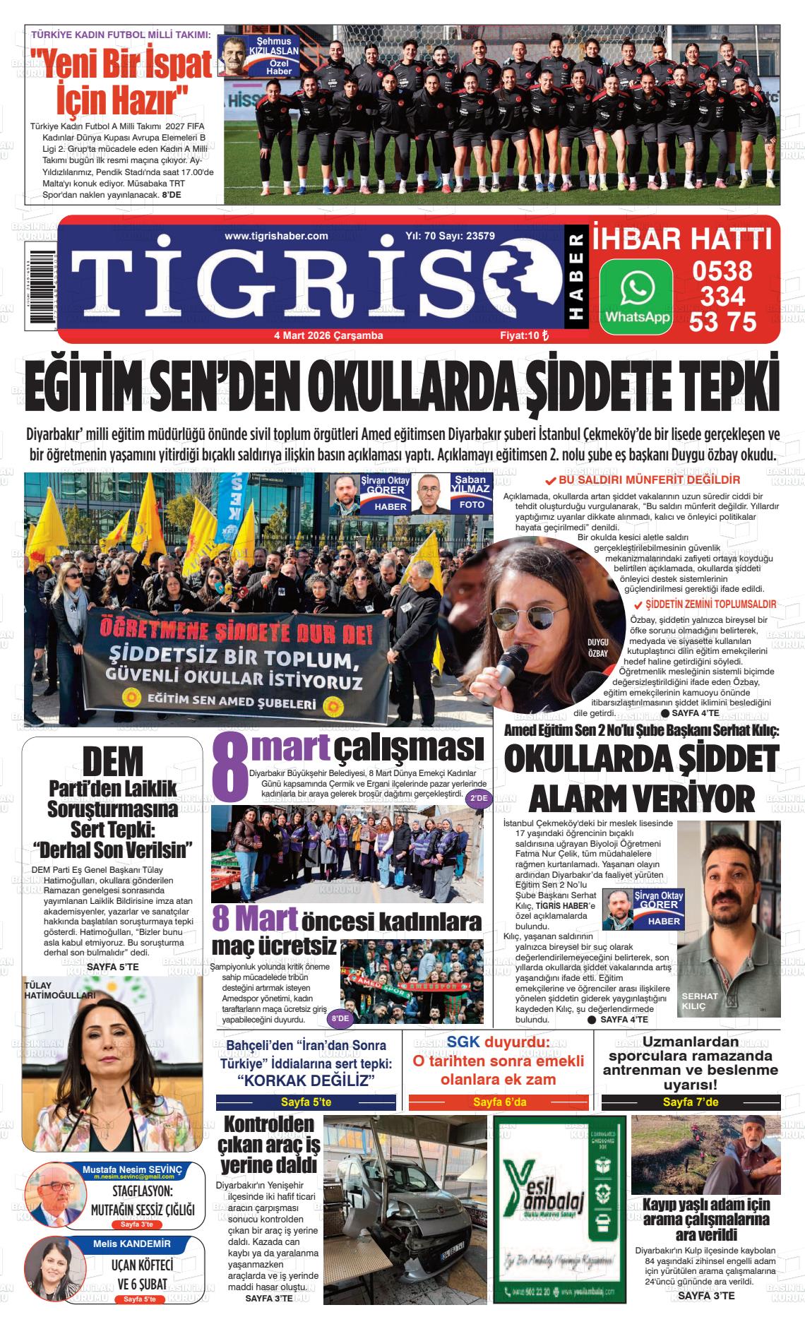 Diyarbakir Tirgis 04.03.2026