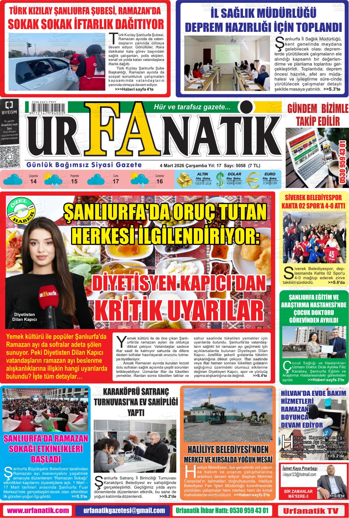 Sanliurfa Urfanatik 04.03.2026