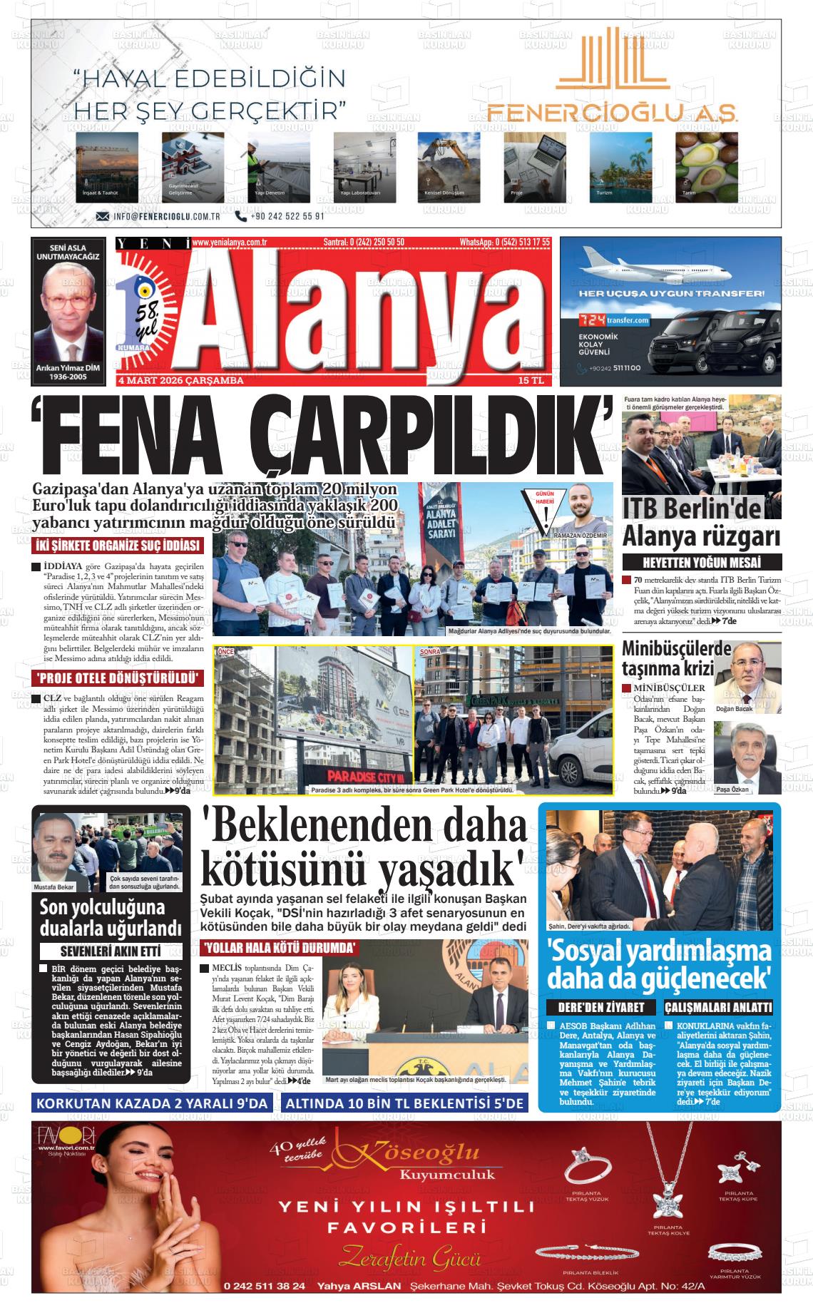 Antalya Yenialanya 04.03.2026