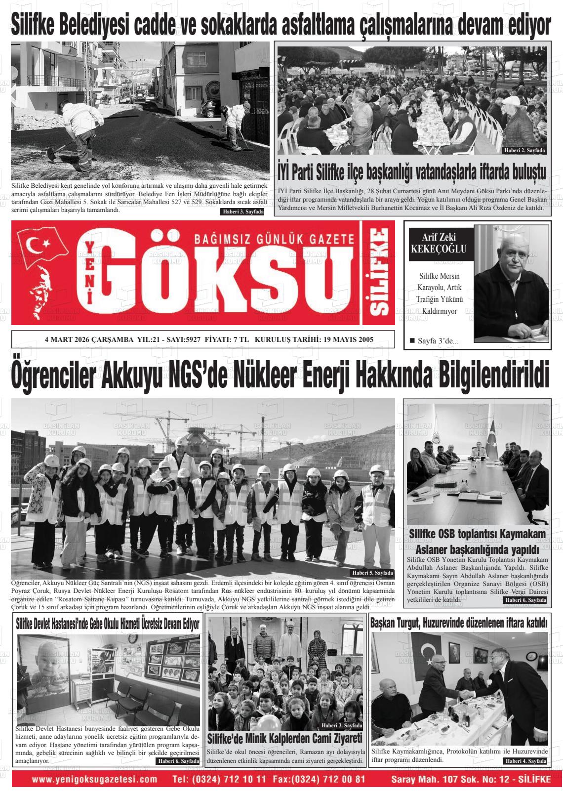 Mersin Yenigoksu 04.03.2026