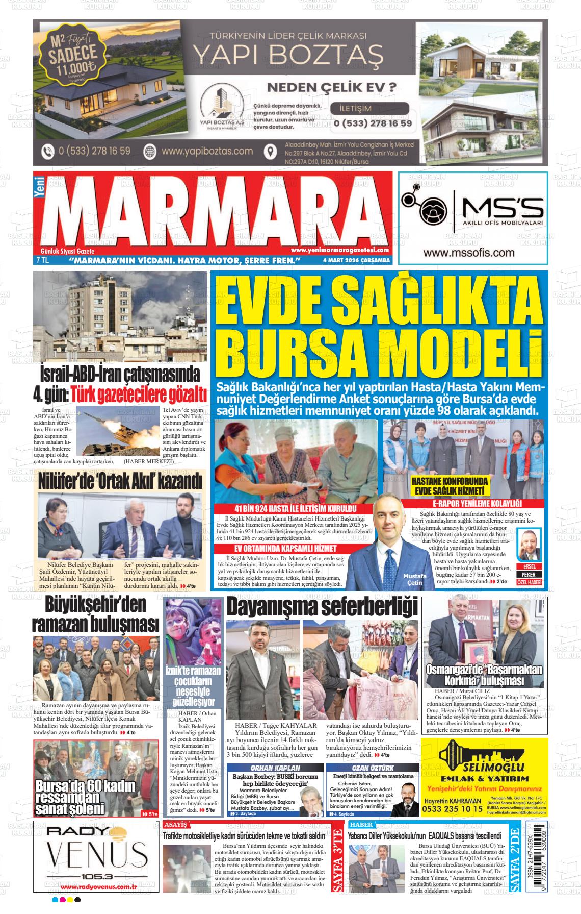 Bursa Yenimarmara 04.03.2026