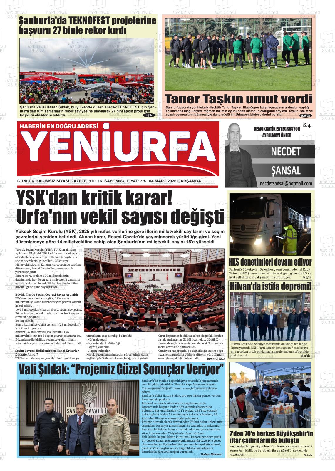 Sanliurfa Yeniurfa 04.03.2026