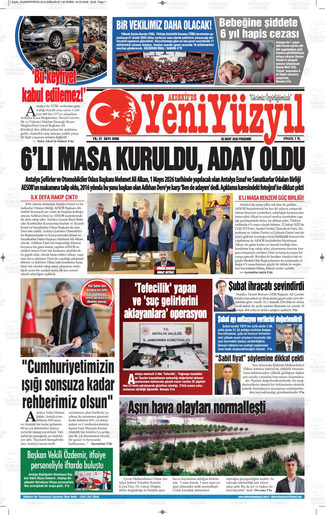 Antalya Akdenizdeyeniyuzyil 05.03.2026
