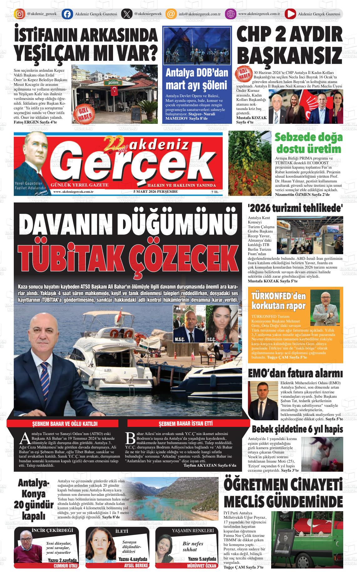 Antalya Akdenizgercek 05.03.2026