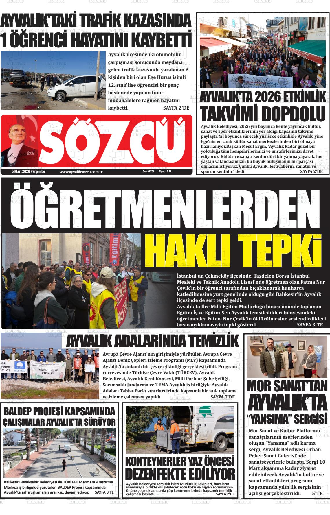 Balikesir Ayvaliksozcu 05.03.2026