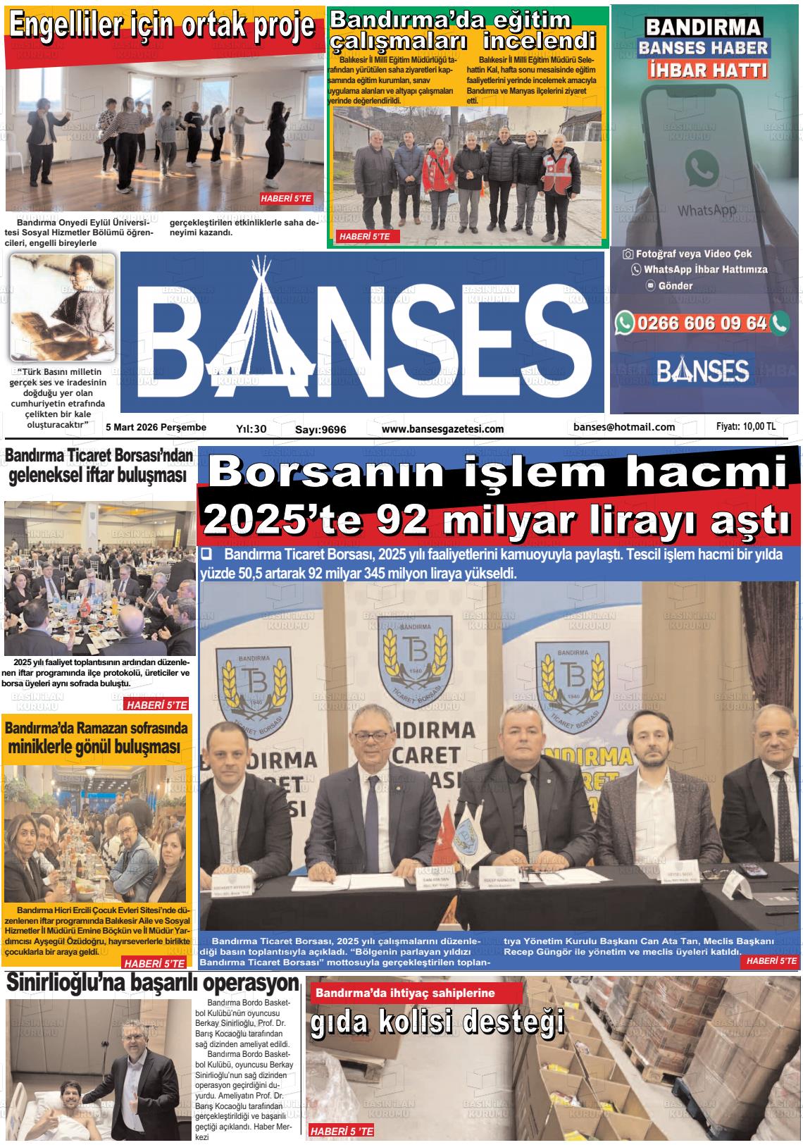 Balikesir Banses 05.03.2026
