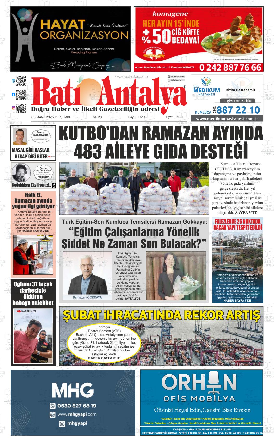 Antalya Bati 05.03.2026