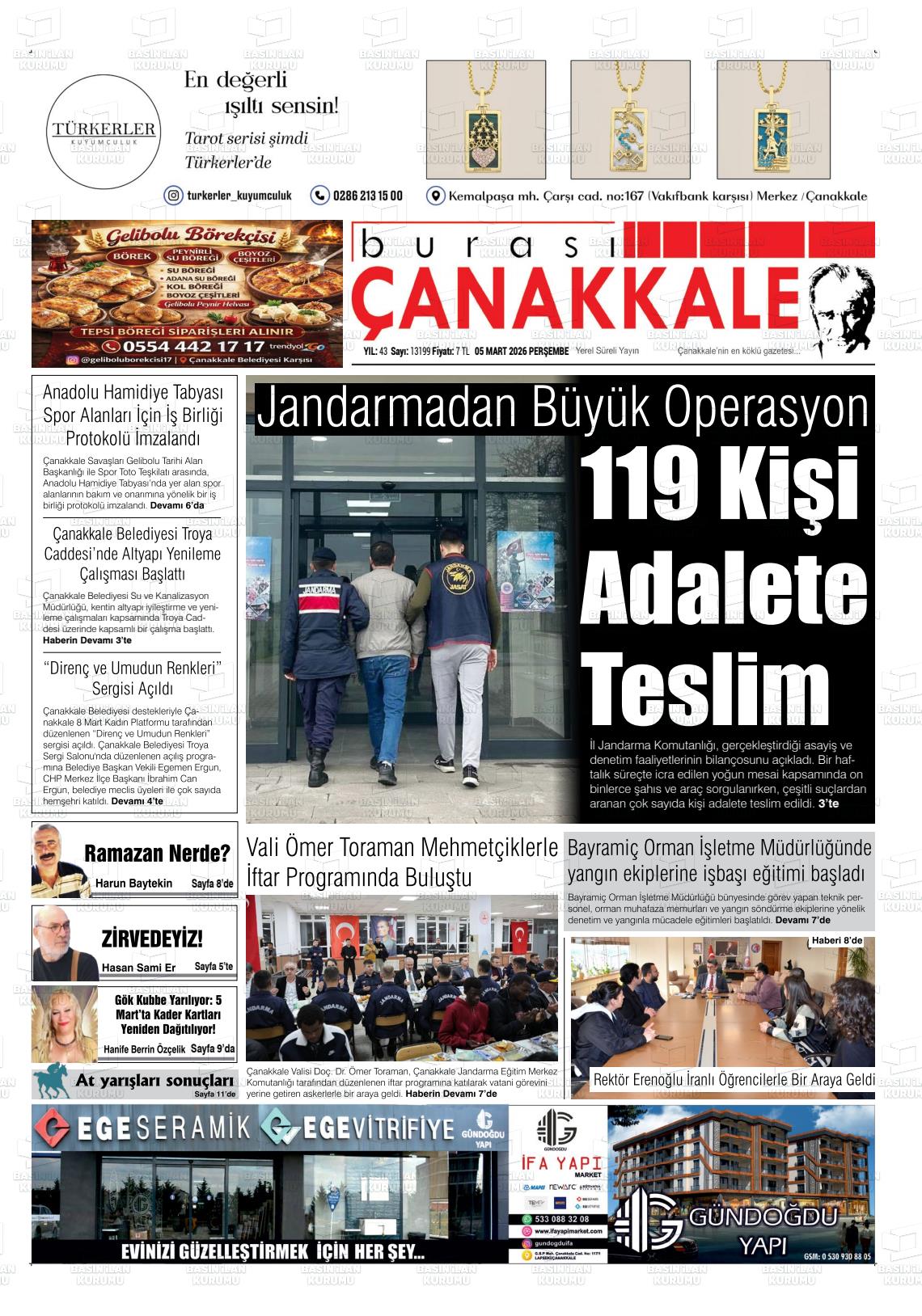 Canakkale Burasi 05.03.2026