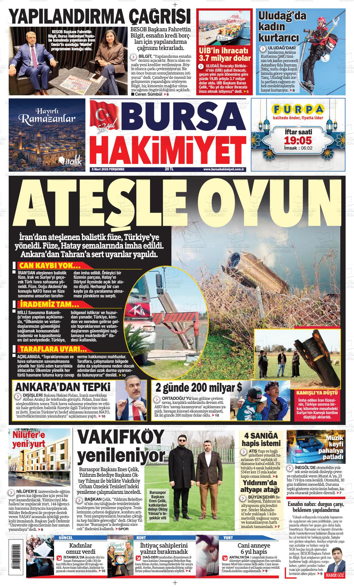Bursa Hakimiyet 05.03.2026
