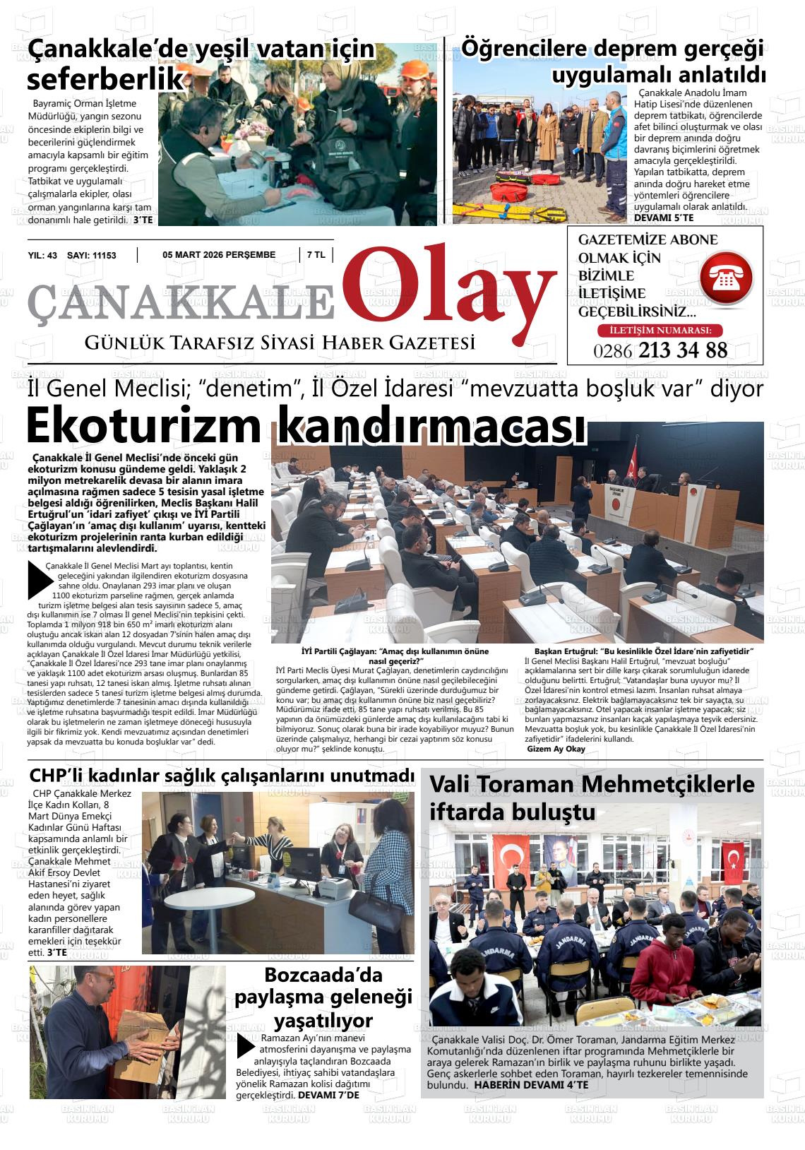 Canakkale Olay 05.03.2026