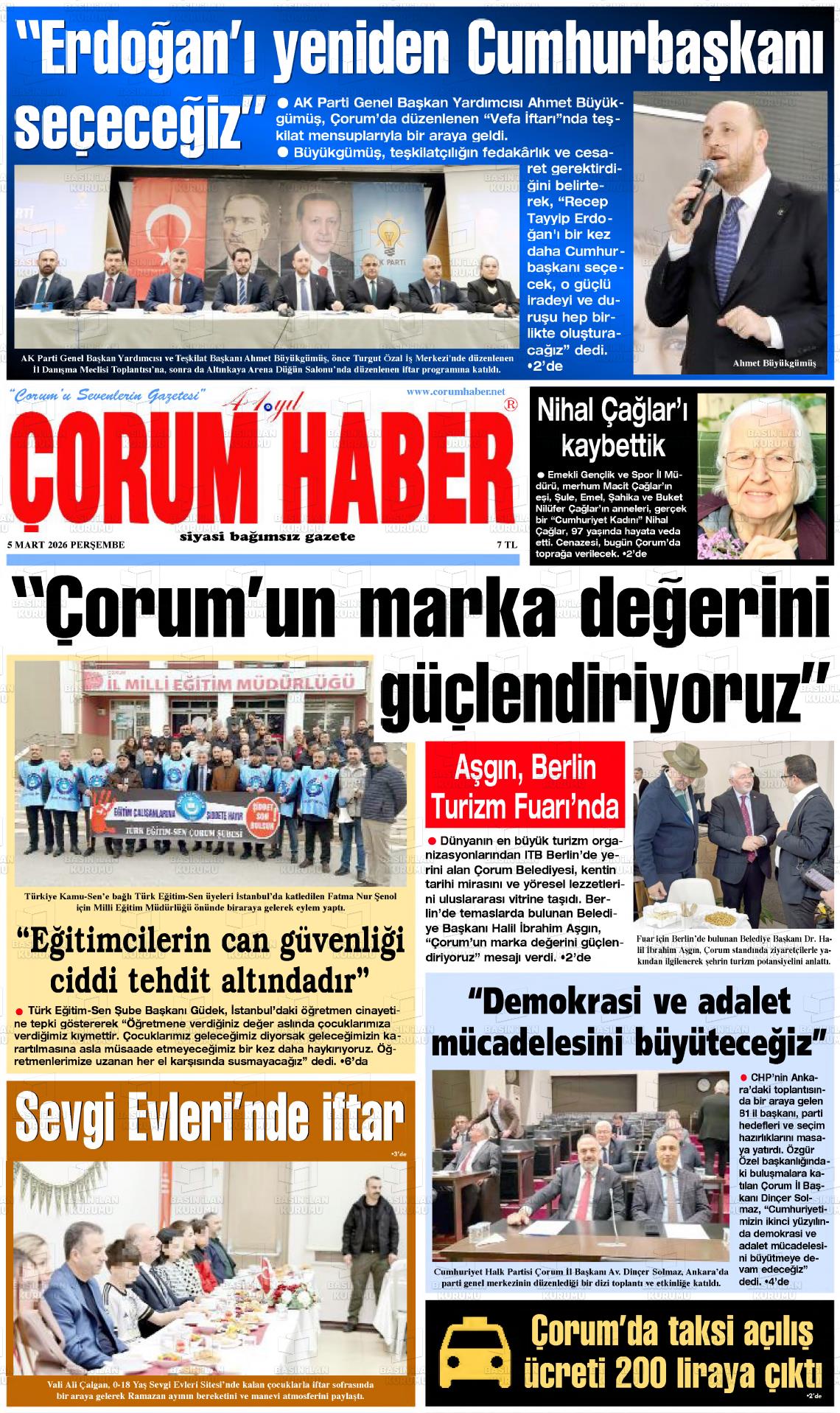 Corum Haber 05.03.2026