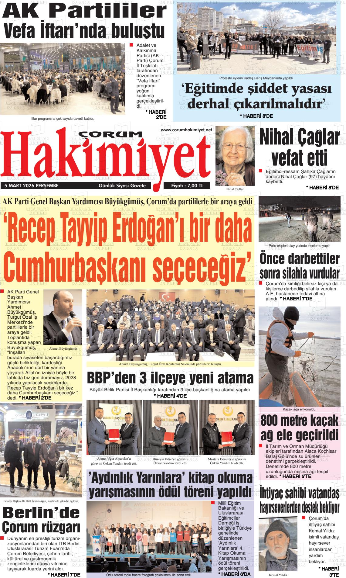 Corum Hakimiyet 05.03.2026