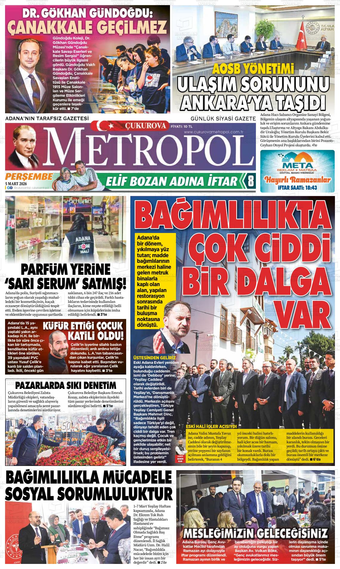 Adana Cukurovametropol 05.03.2026