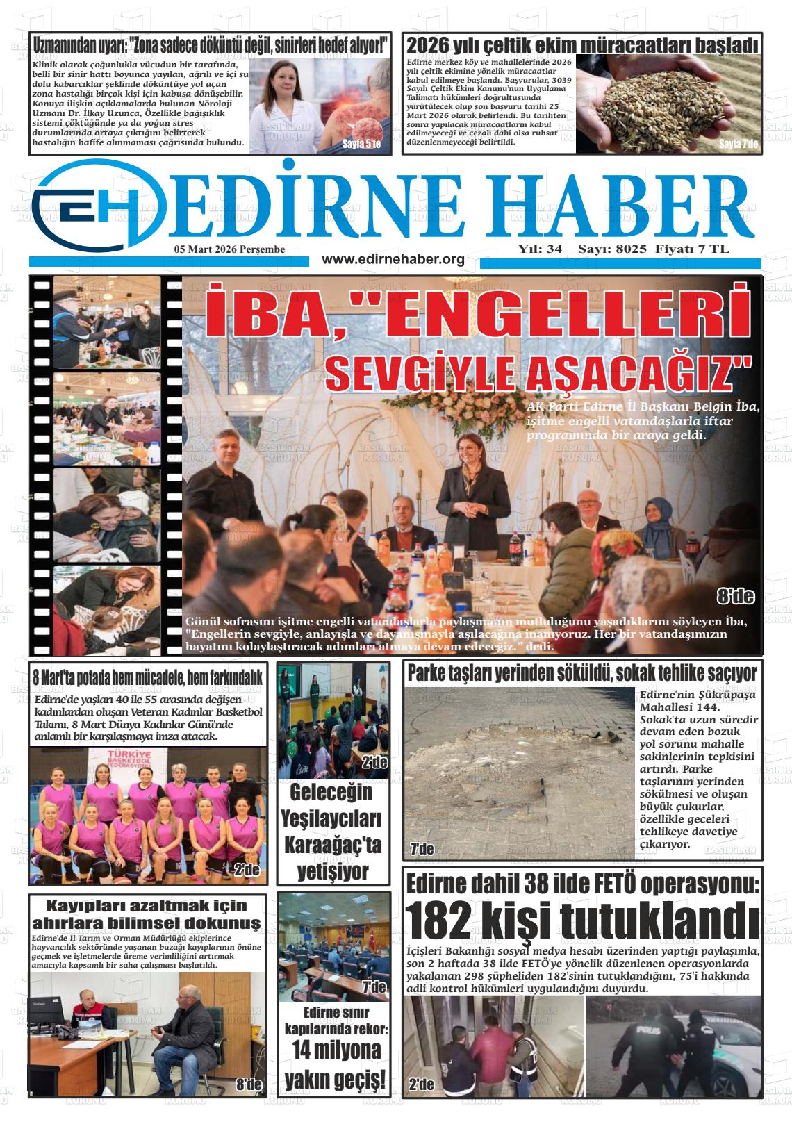 Edirne Haber 05.03.2026