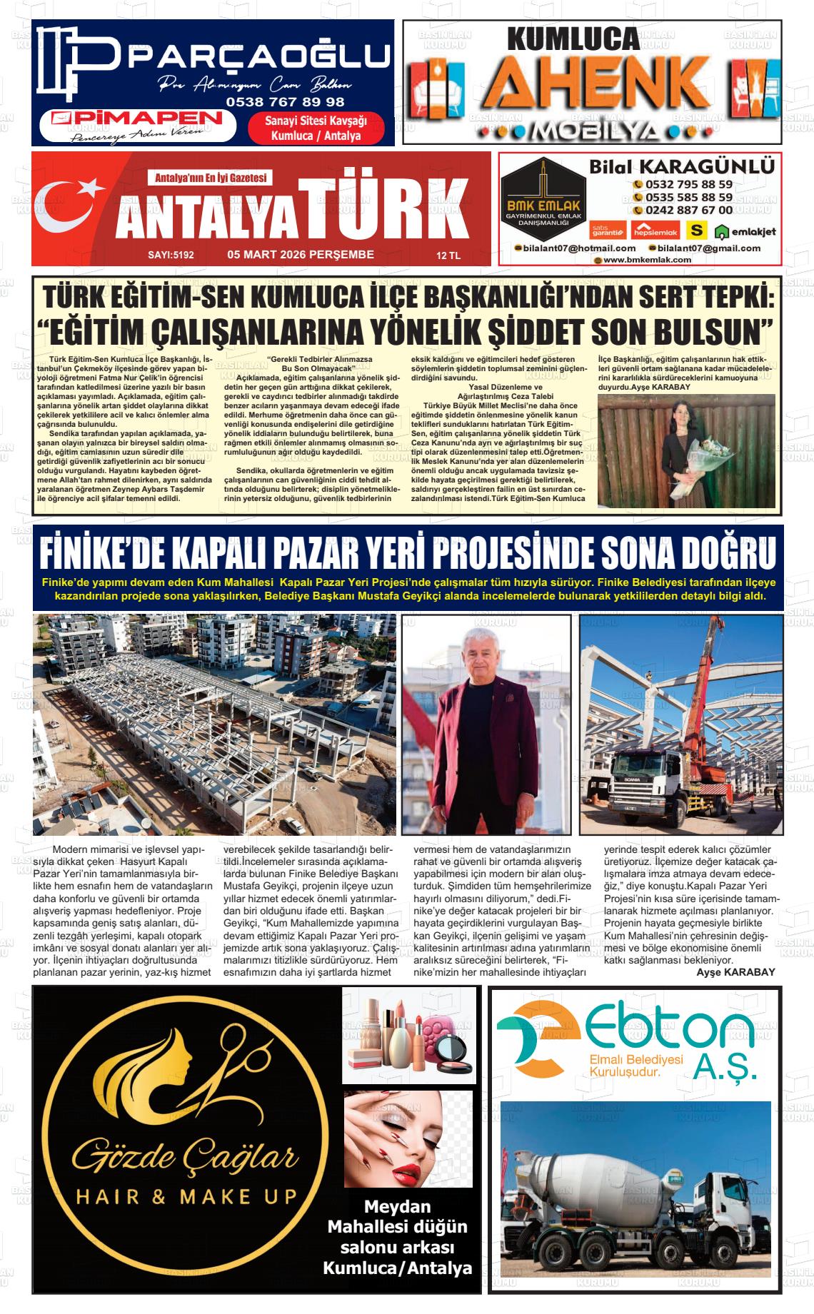 Antalya Finikea 05.03.2026