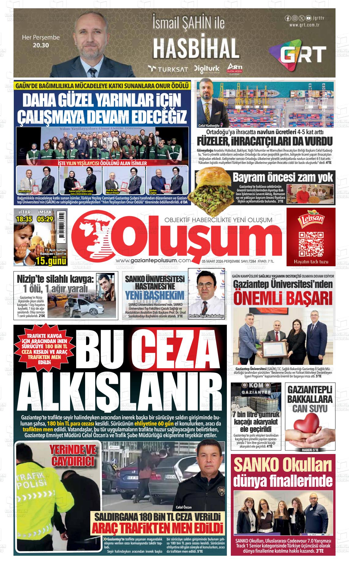 Gaziantep Olusum 05.03.2026