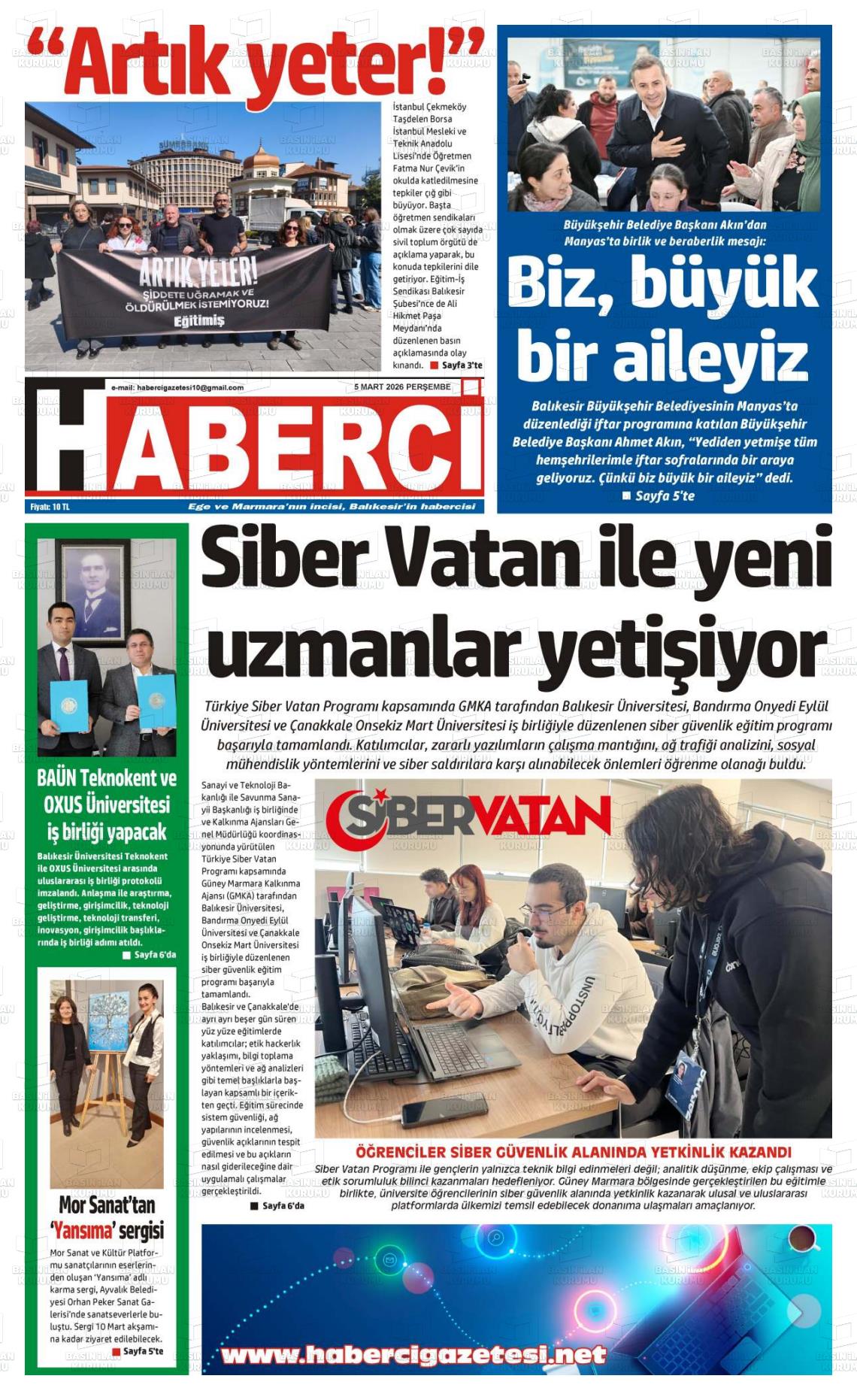 Mersin Haberci 05.03.2026