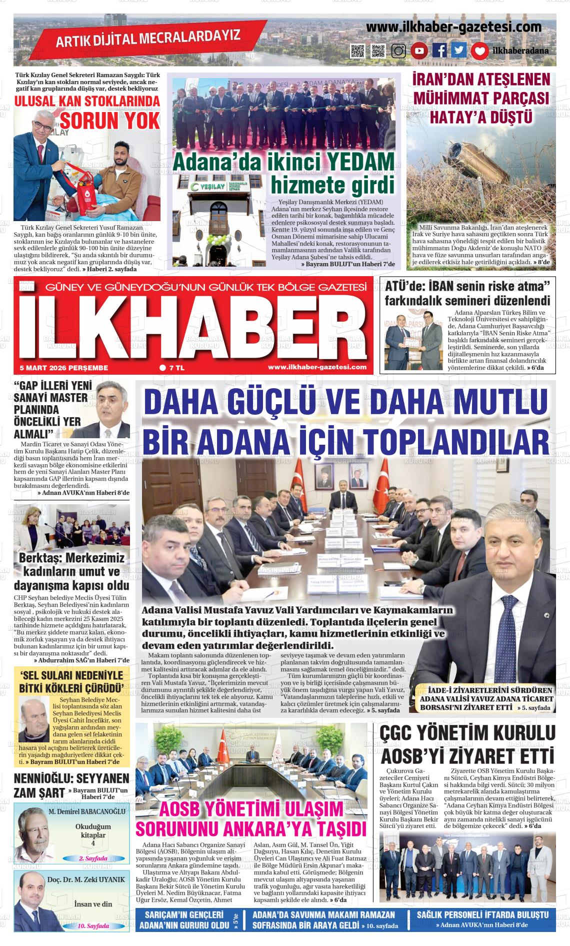Adana Ilkhaber 05.03.2026