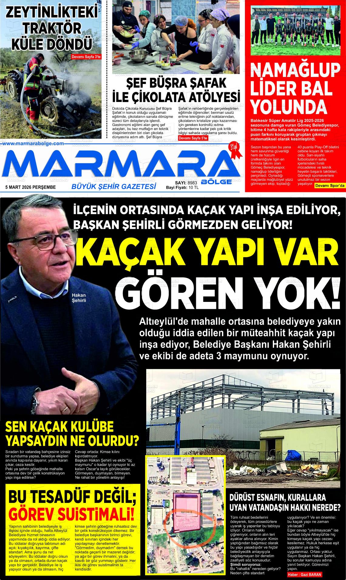 Balikesir Marmarabolge 05.03.2026