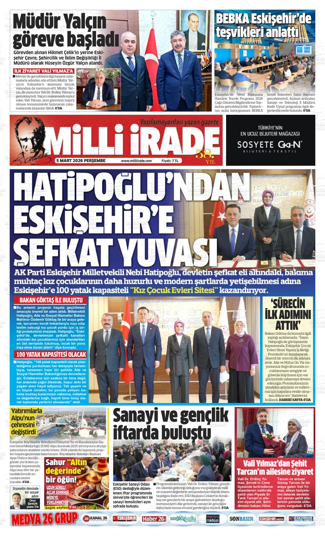 Konya Milliirade 05.03.2026