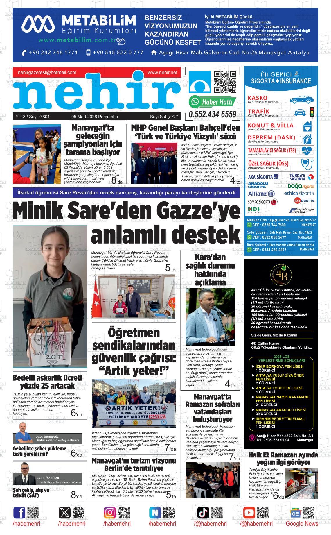 Antalya Nehir 05.03.2026