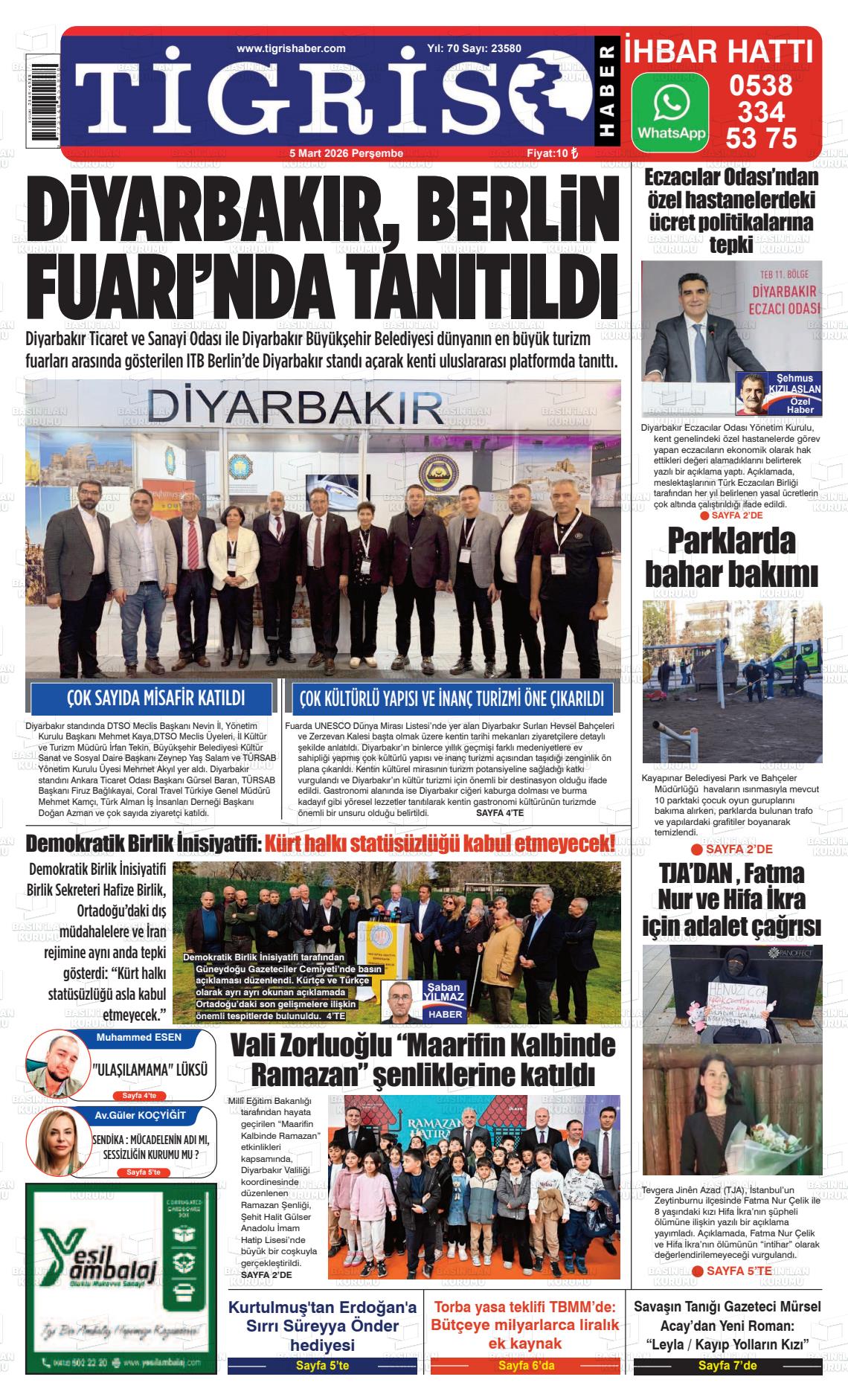 Diyarbakir Tirgis 05.03.2026