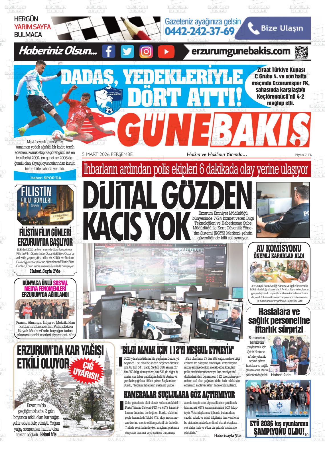 Erzurum Yenikusak 05.03.2026