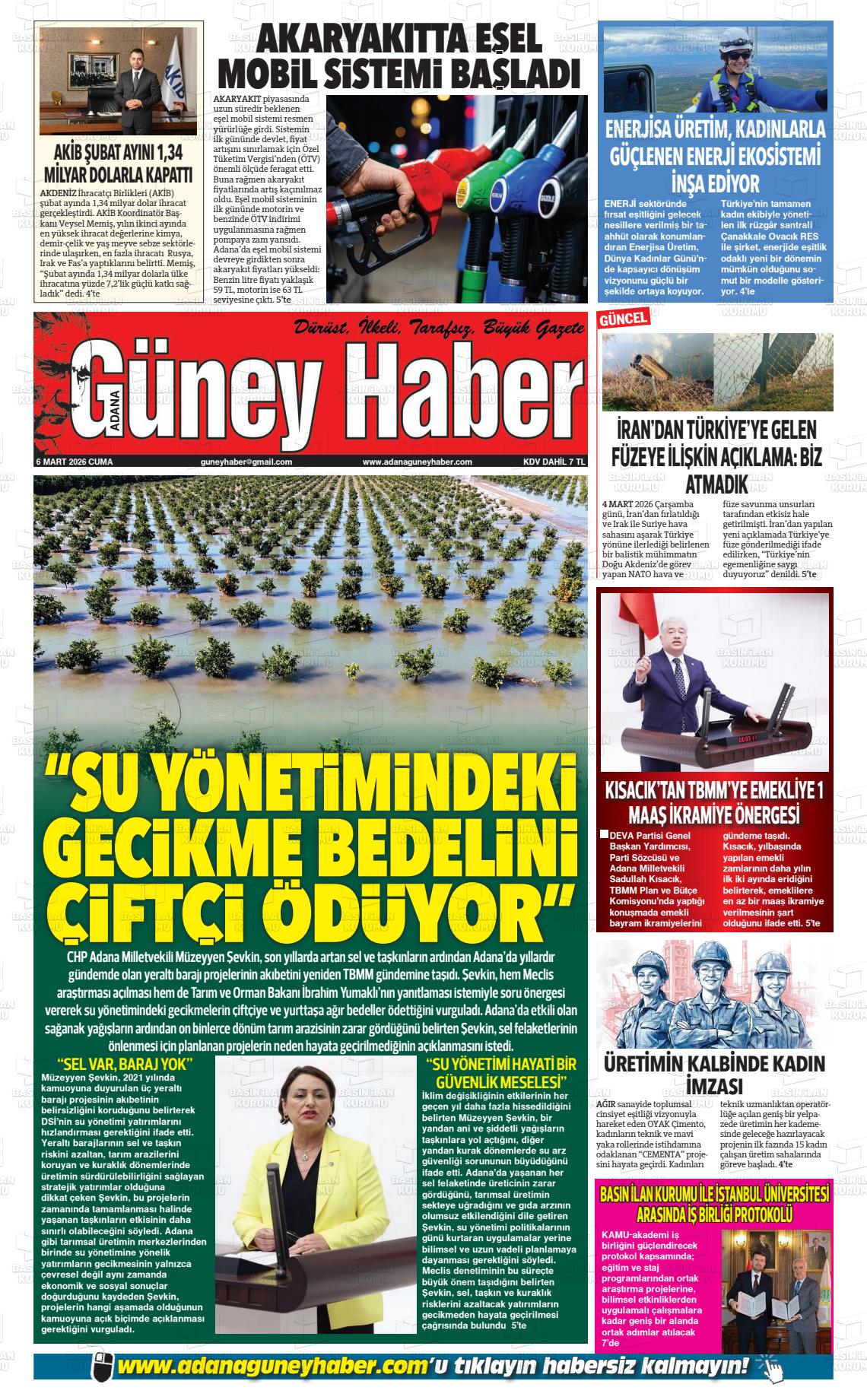 Adana Guneyhaber 06.03.2026