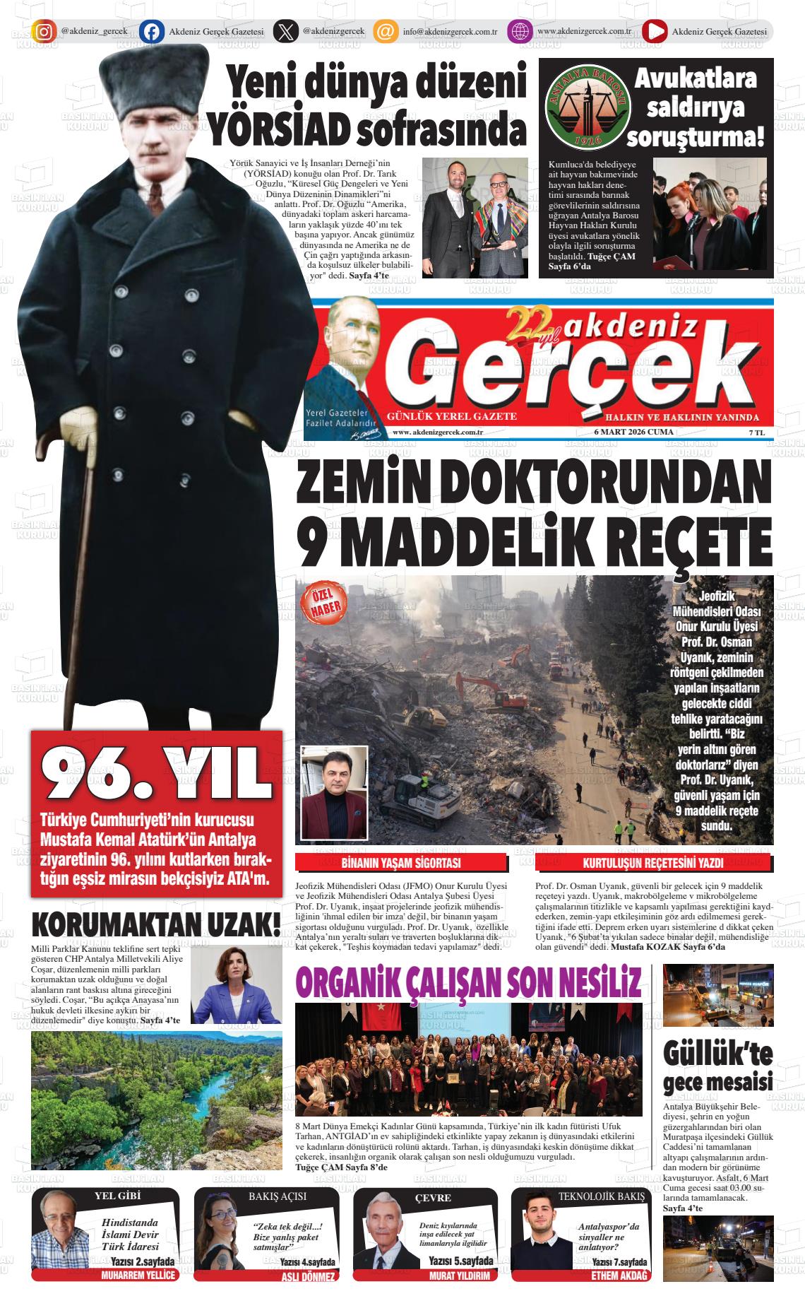 Antalya Akdenizgercek 06.03.2026