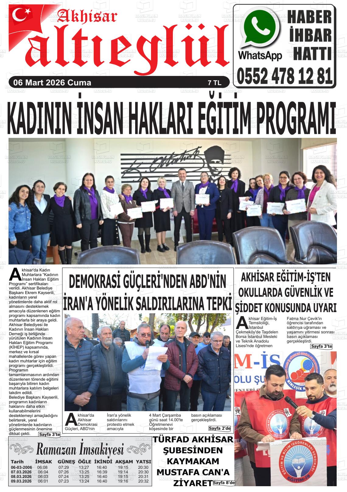 Manisa Akhisargundem 06.03.2026