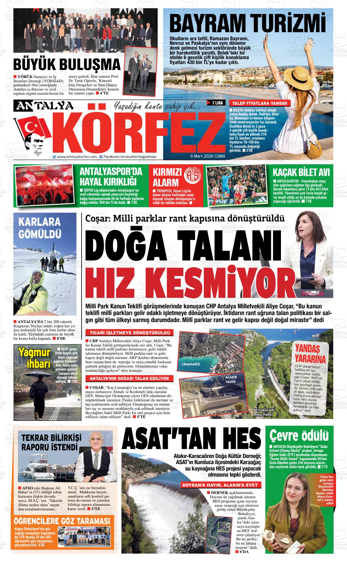 Antalya Korfez 06.03.2026