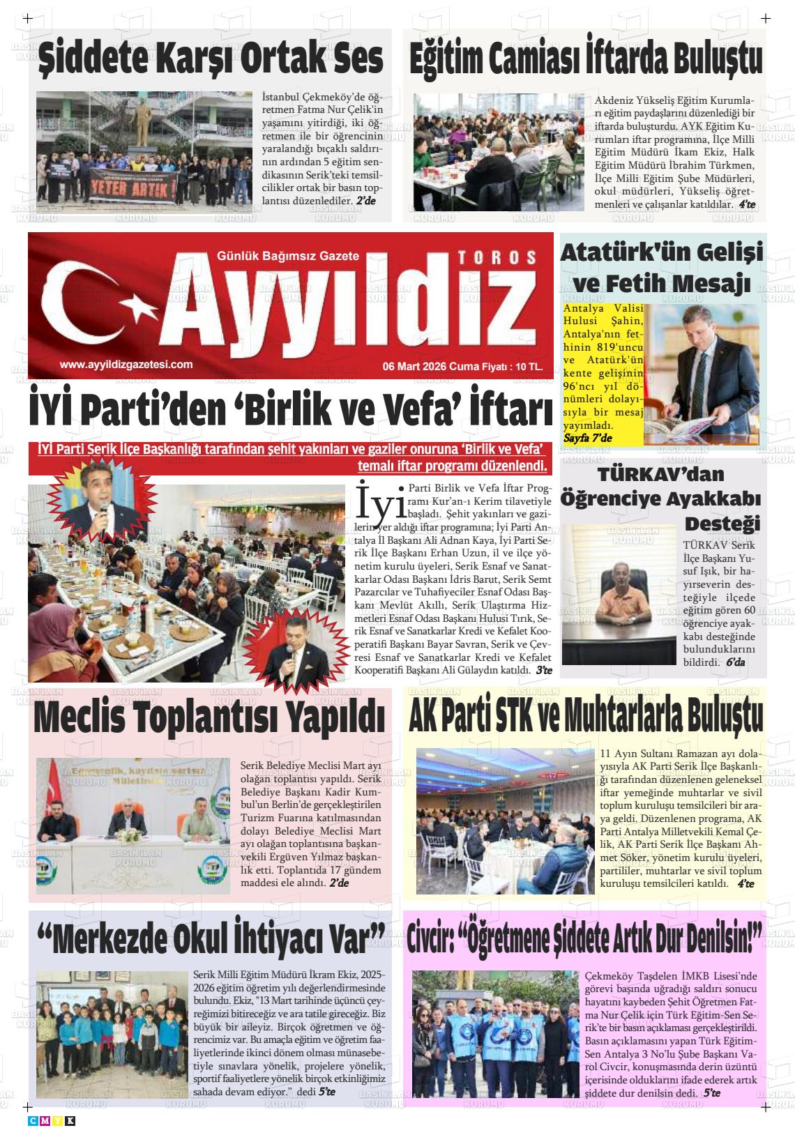 Antalya Ayyildiztoros 06.03.2026