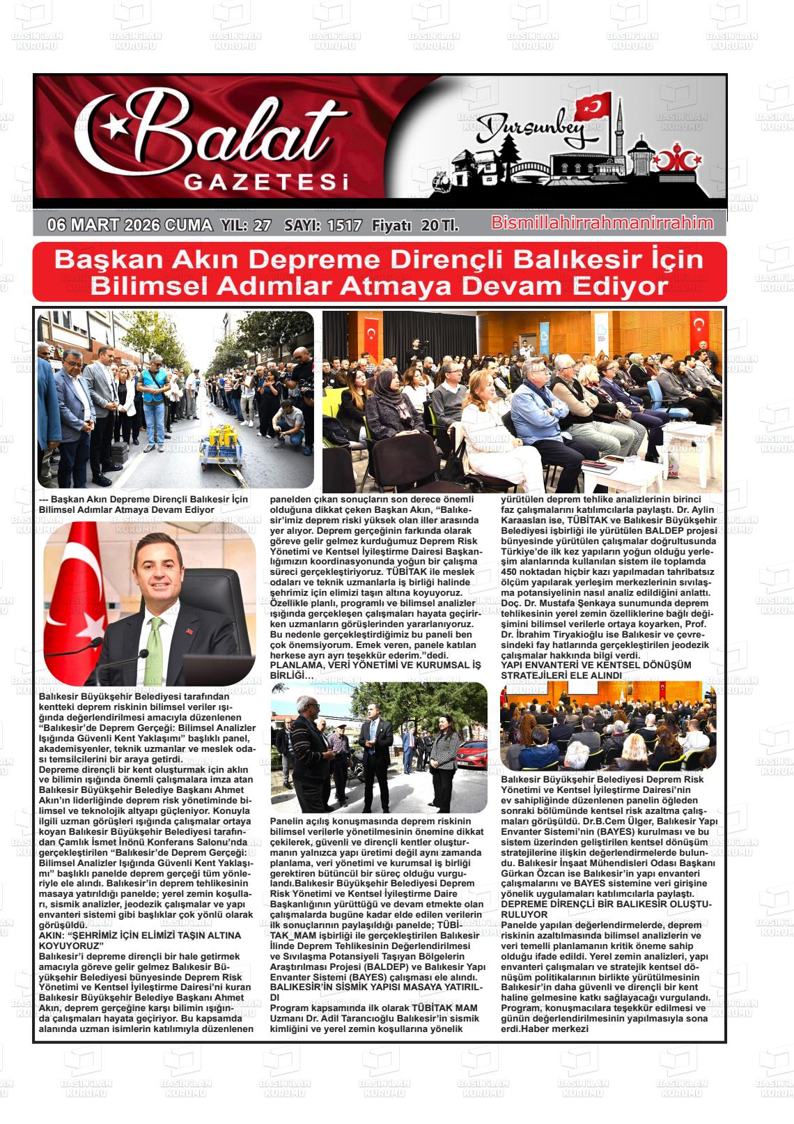 Balikesir Balat 06.03.2026