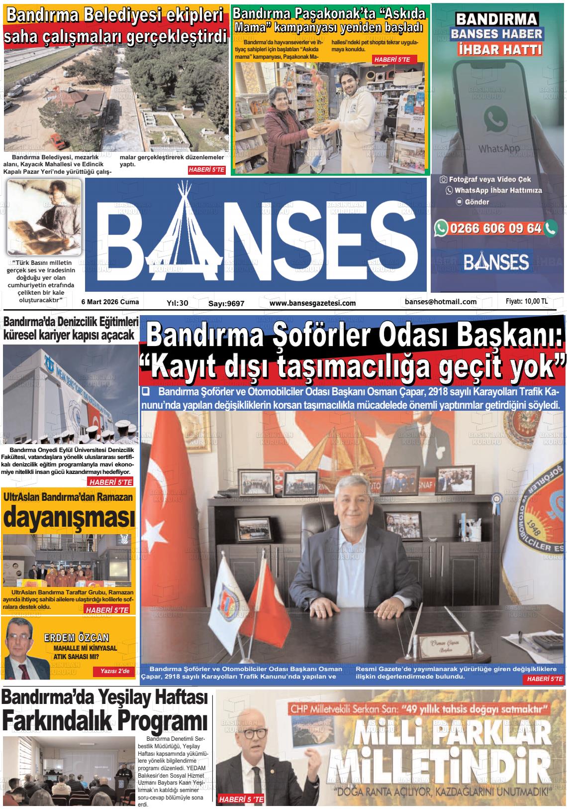 Balikesir Banses 06.03.2026