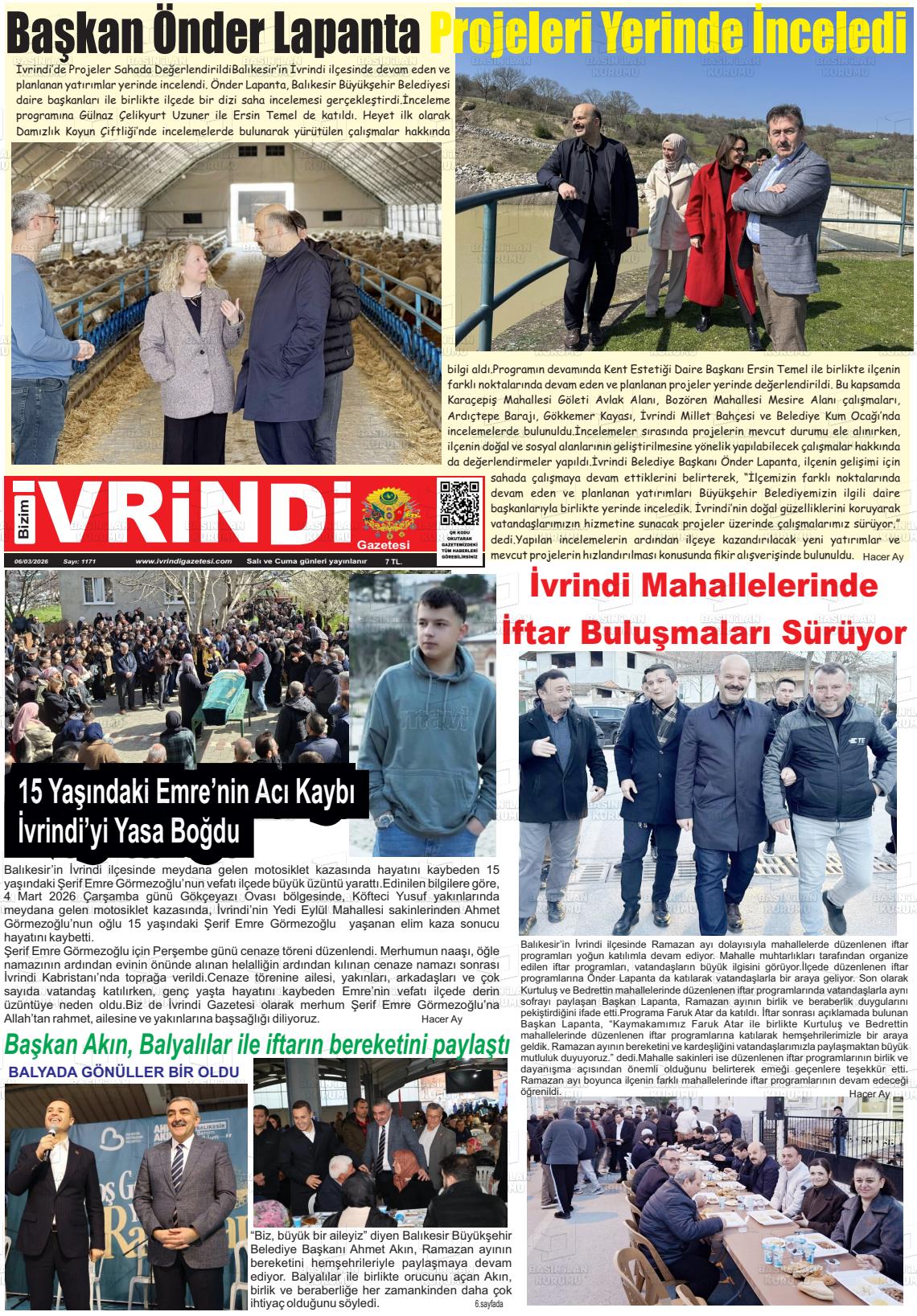Balikesir Bizimivrindi 06.03.2026