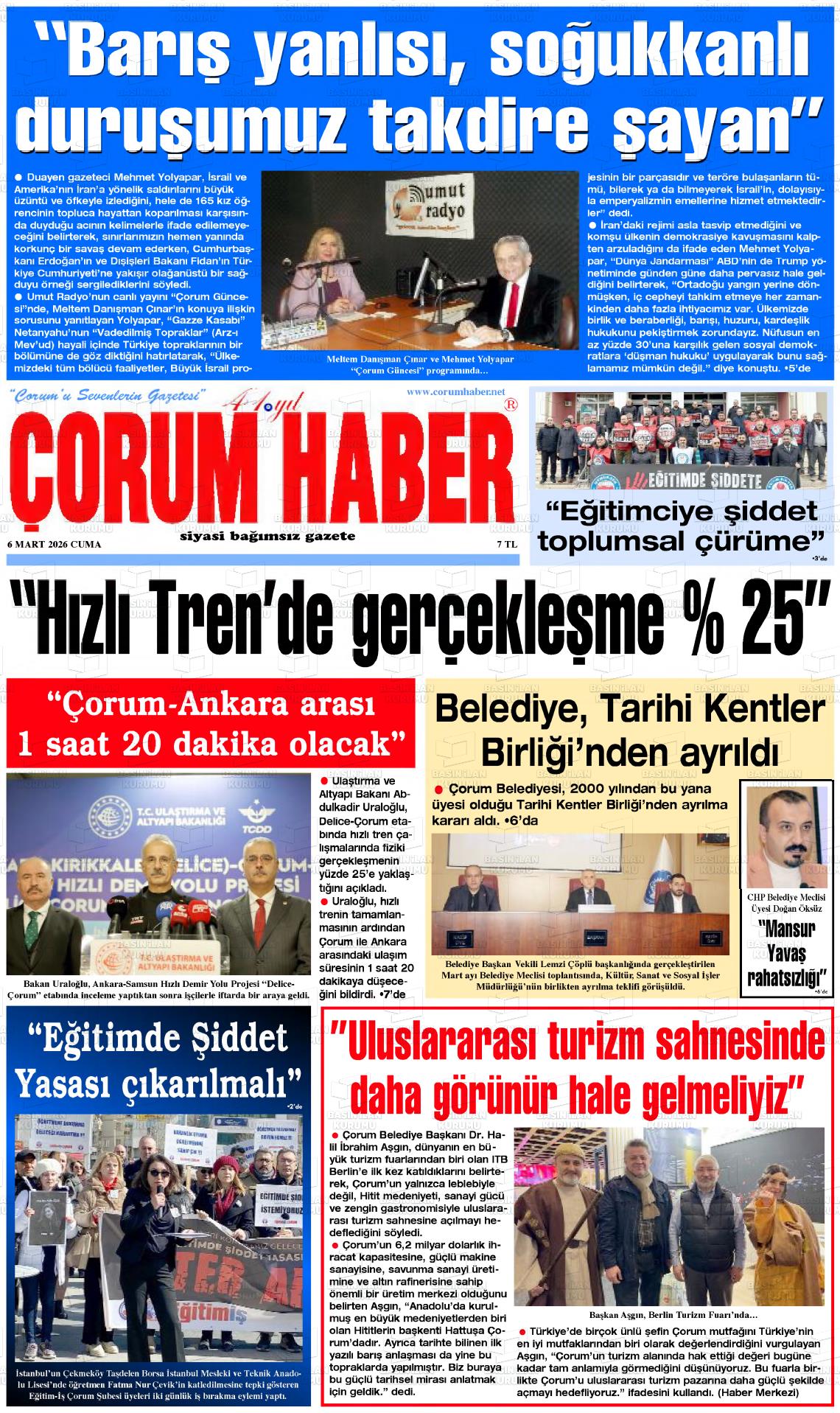 Corum Haber 06.03.2026