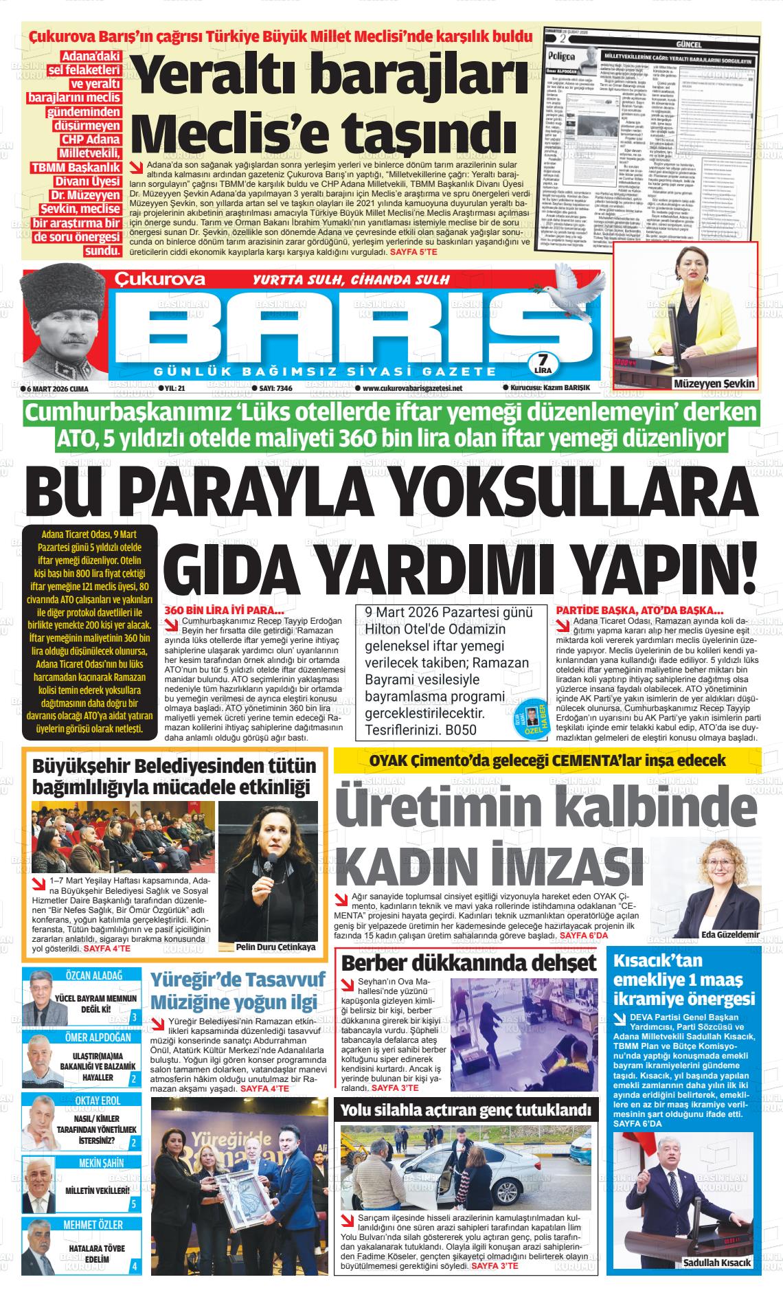 Adana Cukurovabaris 06.03.2026