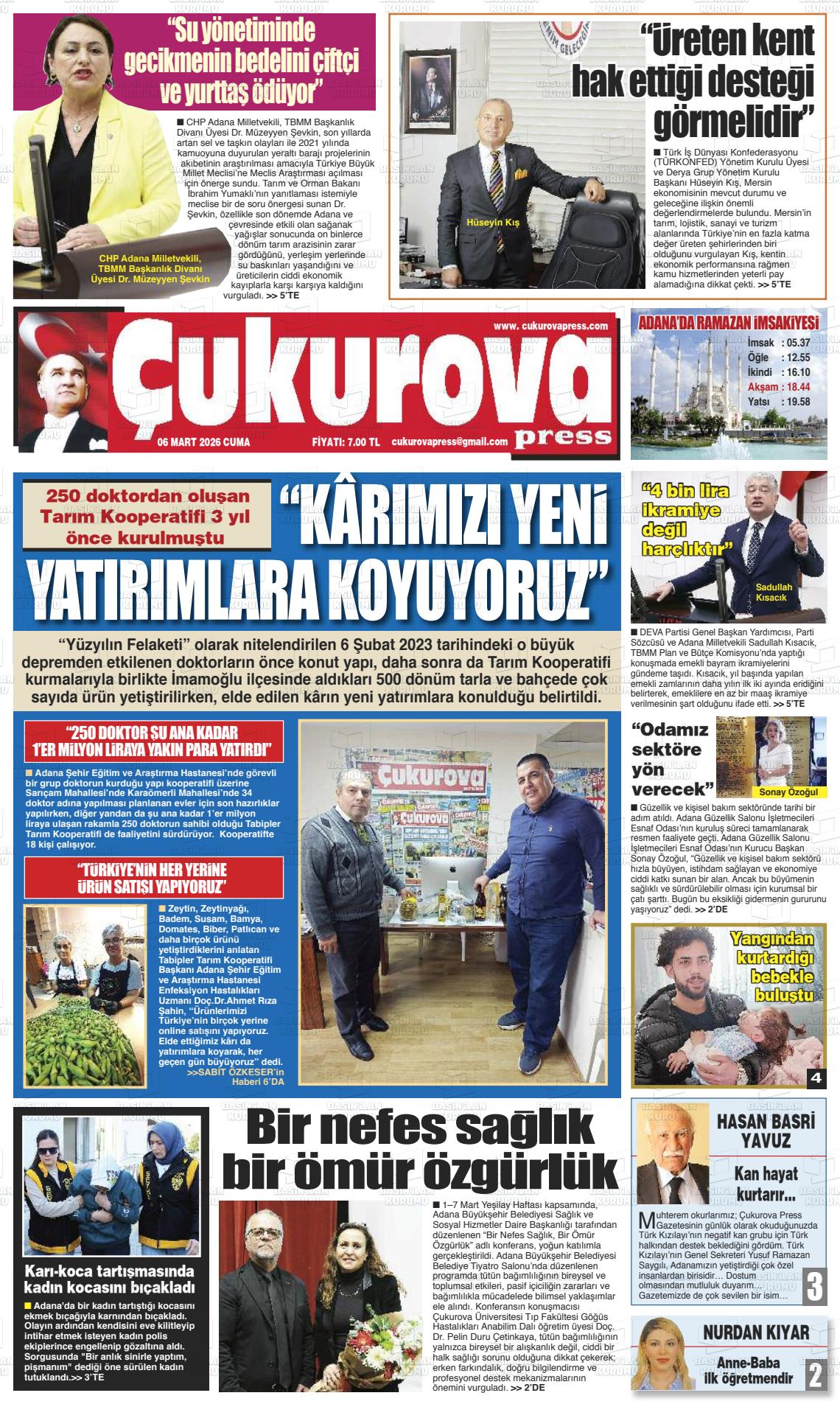 Adana Cukurovapress 06.03.2026