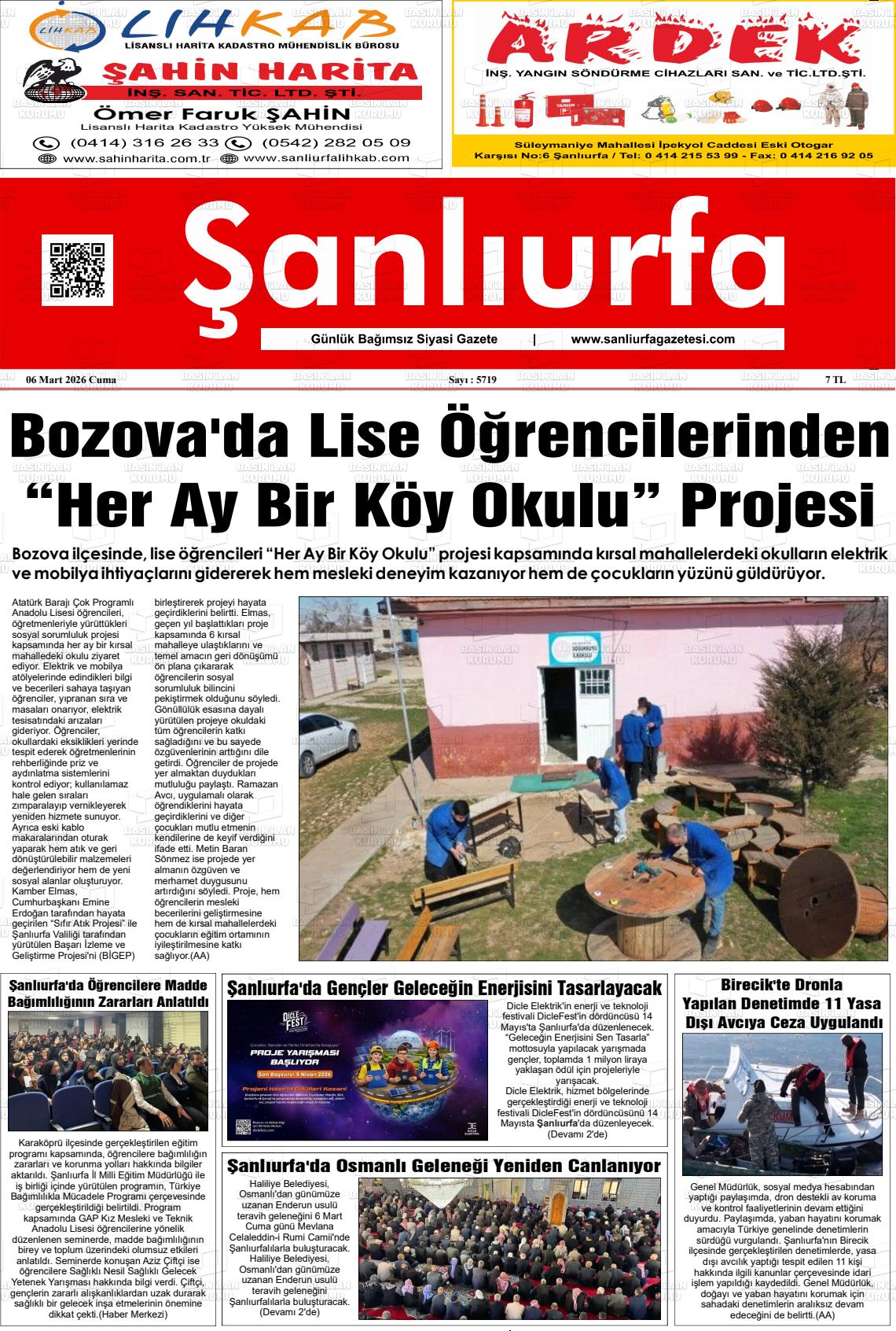 Sanliurfa Dunyadaveturkiyede 06.03.2026