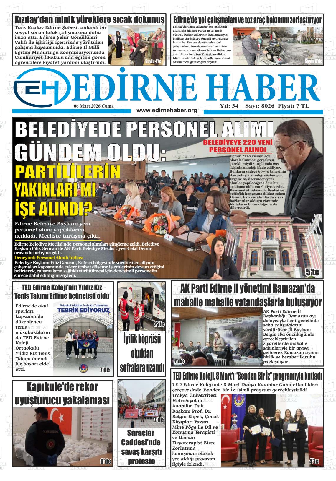 Edirne Haber 06.03.2026