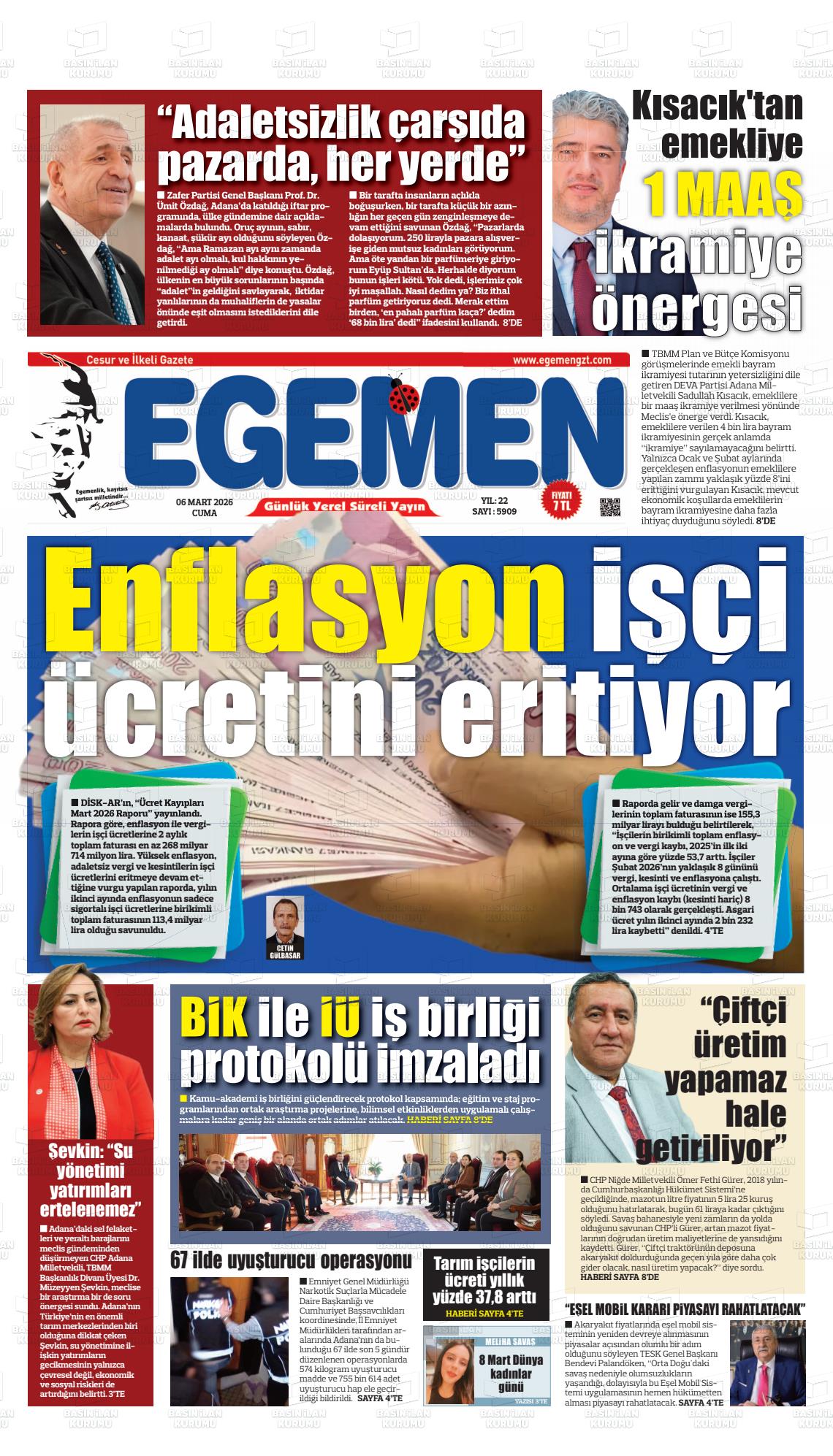 Adana Egemen 06.03.2026