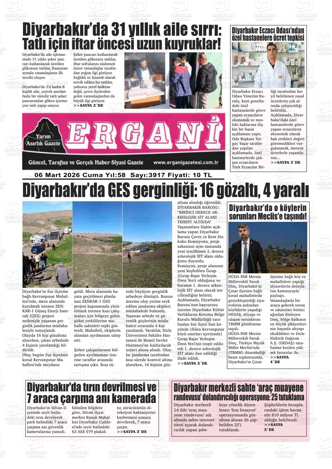 Diyarbakir Ergani 06.03.2026