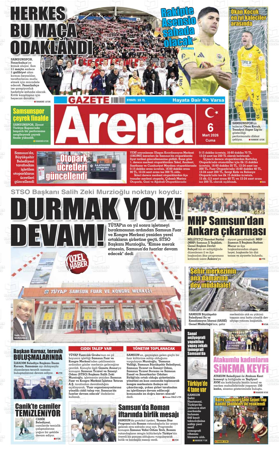 Samsun Gazetearena 06.03.2026