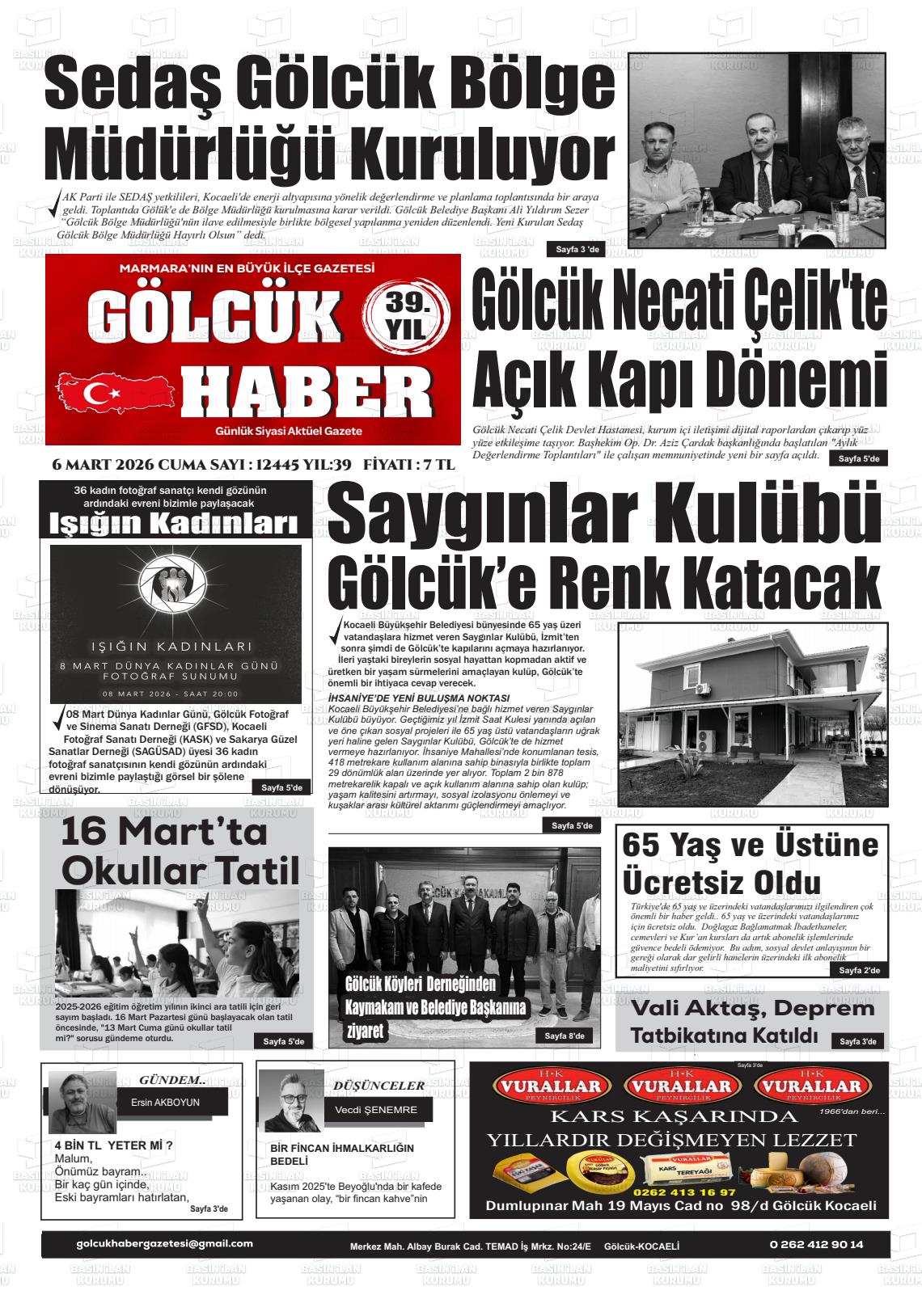 Kocaeli Golcukhaber 06.03.2026