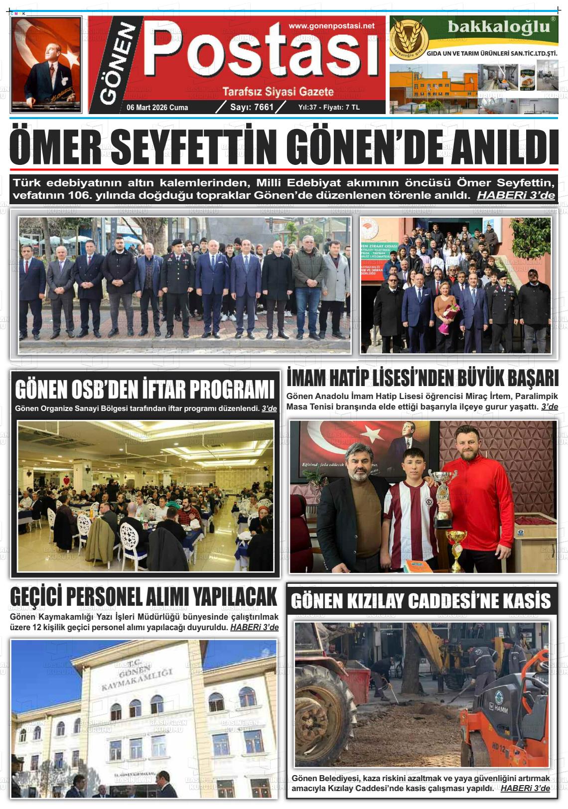Balikesir Gonenpostasi 06.03.2026