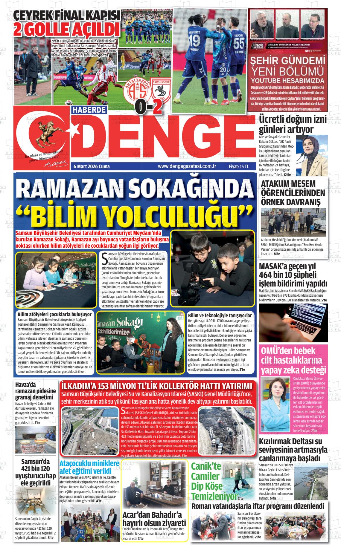 Samsun Haberdedenge 06.03.2026