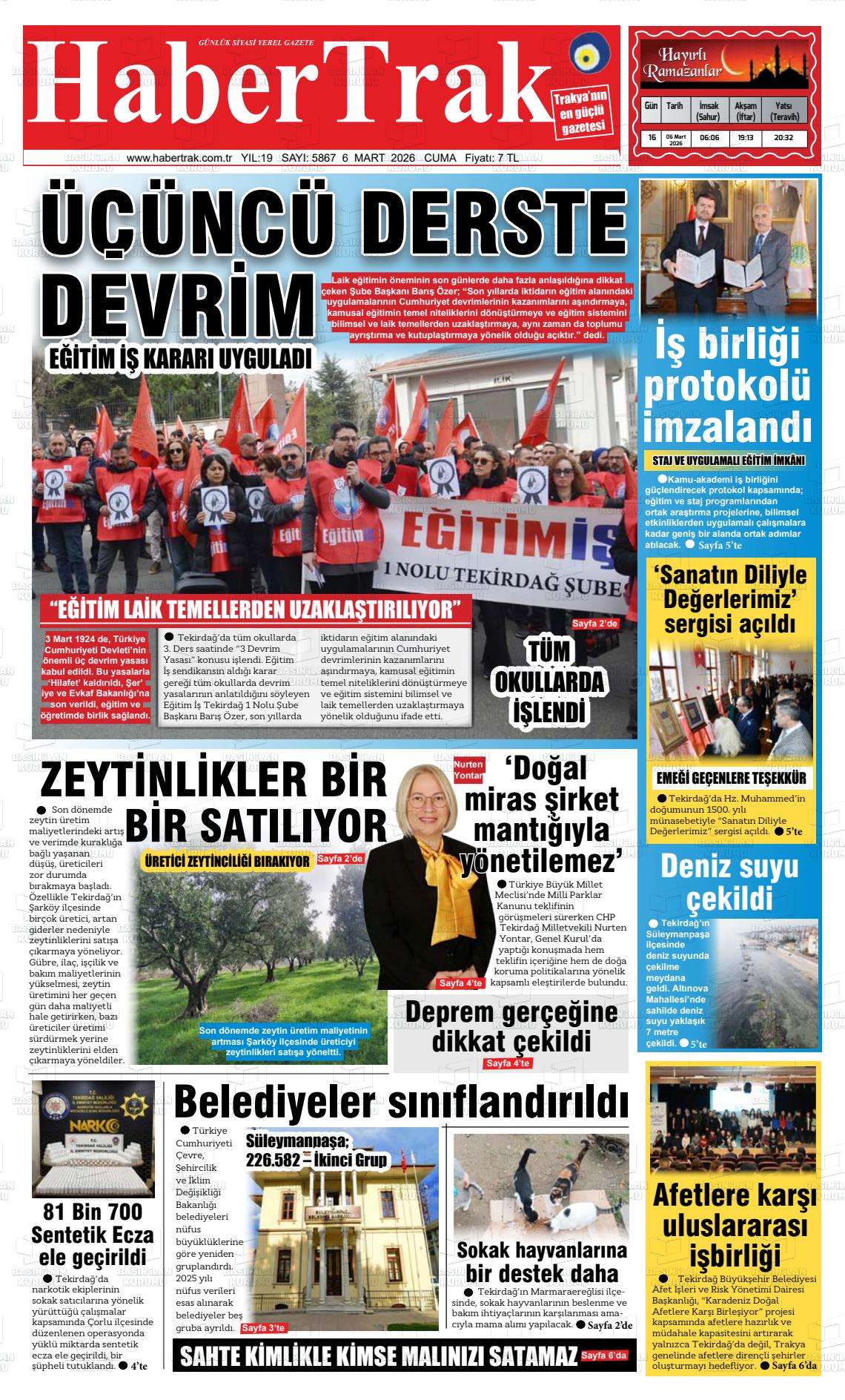 Tekirdag Habertrak 06.03.2026