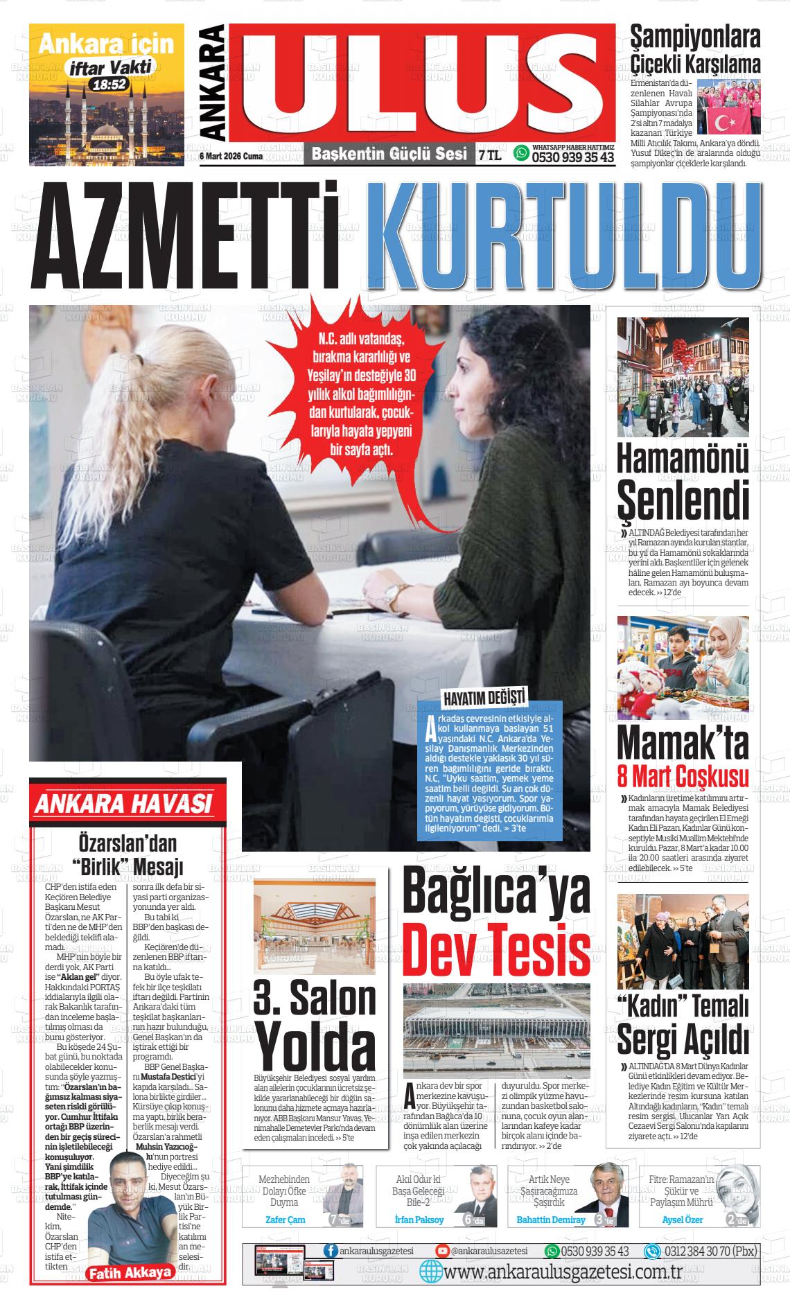 Ankara Habervaktim 06.03.2026