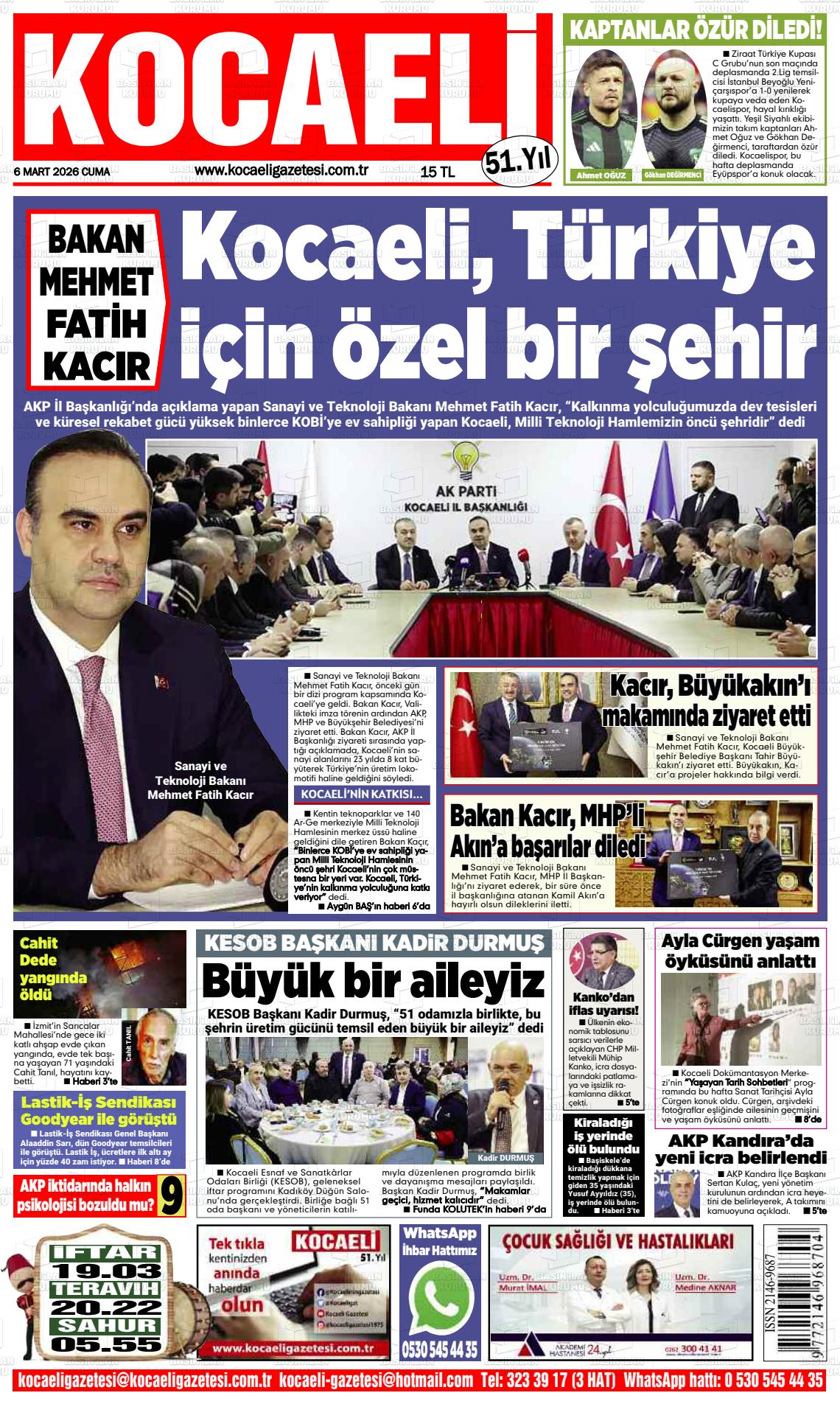 Kocaeli 06.03.2026